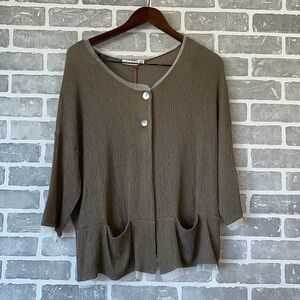 Luukkaa | 100% Polyester Jacket | Women’s US size 10 | Lagenlook